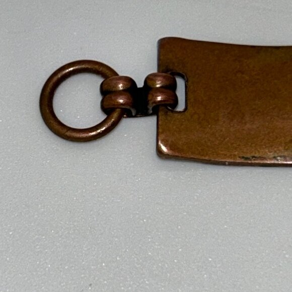 Vintage Copper Thunderbird Panel Link Bracelet With Replacement Clasp Tribal - Picture 8 of 15